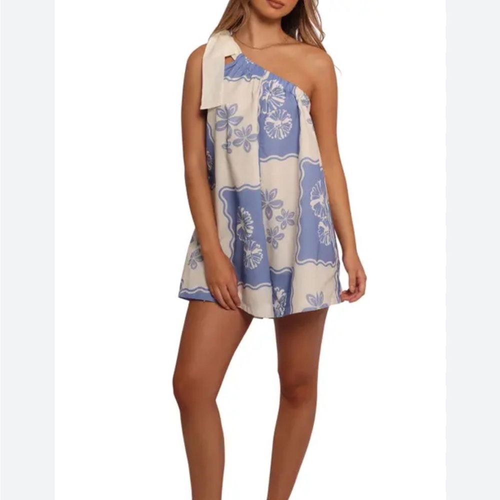 Petal and Pup Sally One Shoulder Romper Shelly Print